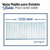Verja rejilla Stubbs para establo de caballos