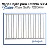 Verja rejilla Stubbs para establo de caballos