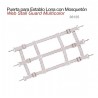 Puerta lona para establo con mosquetón