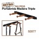 Portabrida madera triple Stubbs