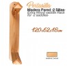 Monturero madera pared Zaldi 2 sillas