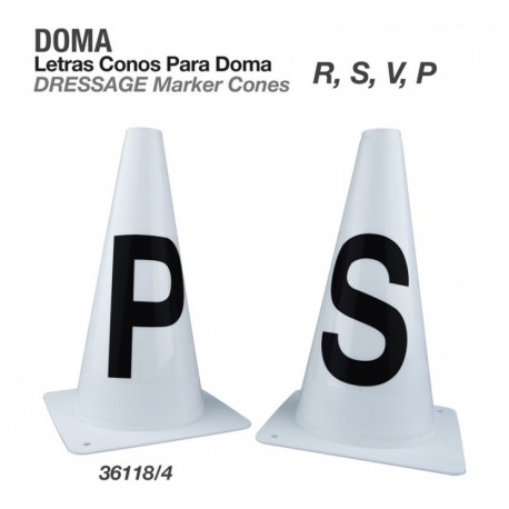 Letras conos para doma R,S,V,P