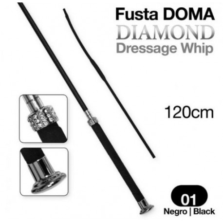 Fusta de doma diamond dressage whip 120 cm