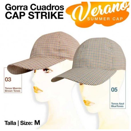 Gorra Cap Strike verano cuadros