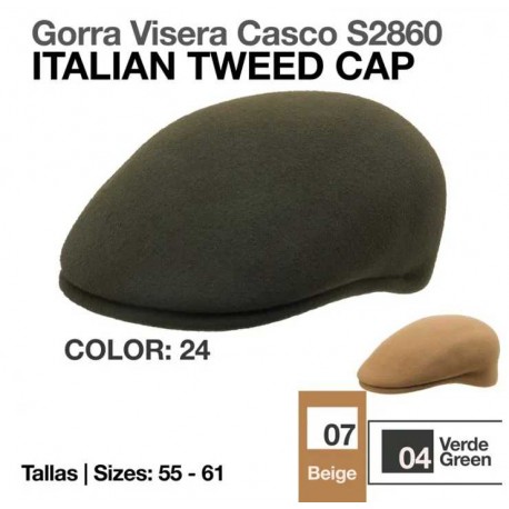 Gorra visera casco