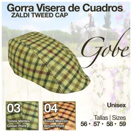 Gorra visera Gobe cuadros