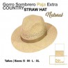 Sombrero paja extra country natural