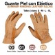 Guante de montar de piel con elástico