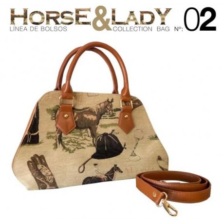 Bolso y bandolera colección Horse&Lady 2 motivo caballos