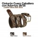 Cinturón cuero caballero con adornos