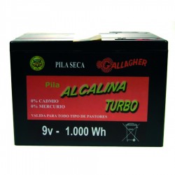Pila alcalina 120Ah 1000Wh 9V
