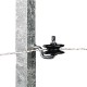 Aislador de esquina para poste de metal