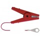 Pinza conexión roja cable 1m