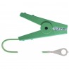 Pinza conexión verde cable 1m