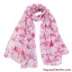 Pañuelo fular caballos rosa